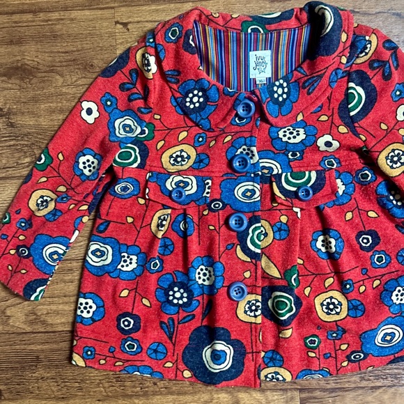 Ivy Jane • X-Large • Boho • Red • Multi-Colors Floral • Jacket Coat - Picture 5 of 13